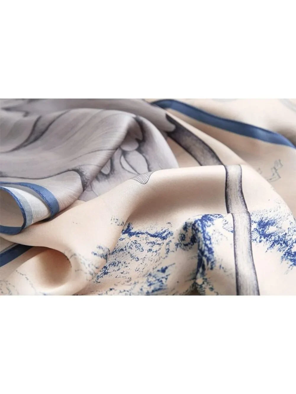 Luxurious 100% Mulberry Silk Long Scarf for Women - Large Oblong Wrap